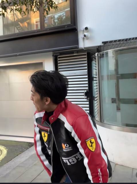 Ferrari Embroidered Leather Jacket 28661886