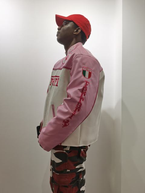 Two-Tone Ferrari Leather Jacket 28661907