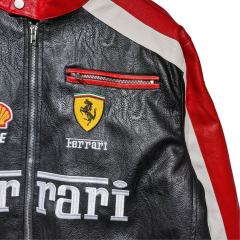 Ferrari Embroidered Leather Jacket 28661886