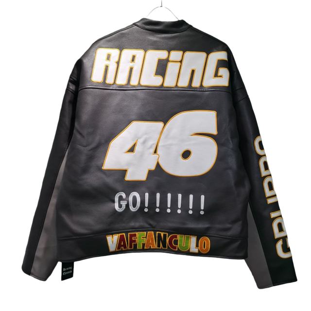 Embroidery Patchwork 46th Locomotive Leather Jacket 28635782