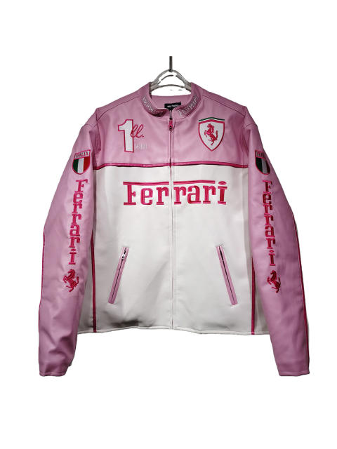 Two-Tone Ferrari Leather Jacket 28661907
