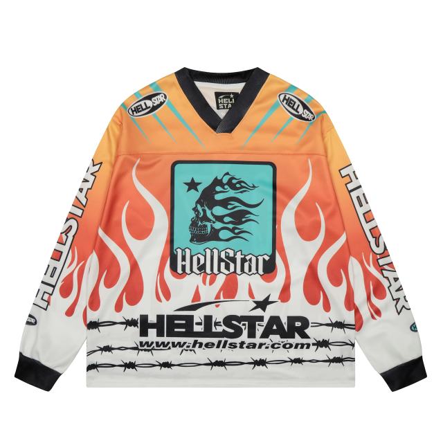 Logo URL Printed Mesh Long Sleeve T-Shirt 28531511