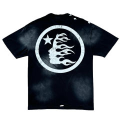 Cracked Letter Print Washed Version Distressed Tee 28515200