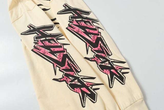 Pink Logo Black Flame Print Long Sleeve T-Shirt 2 colors 28704411