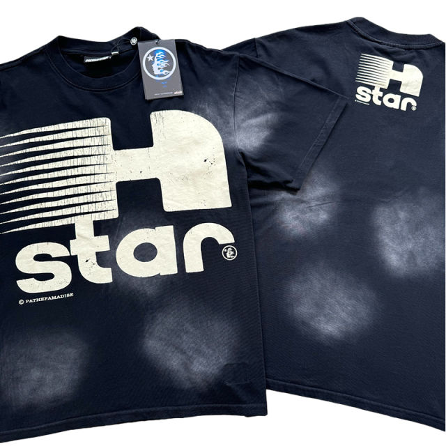 Large H Letter Logo Print Washed Version Tee 28690399