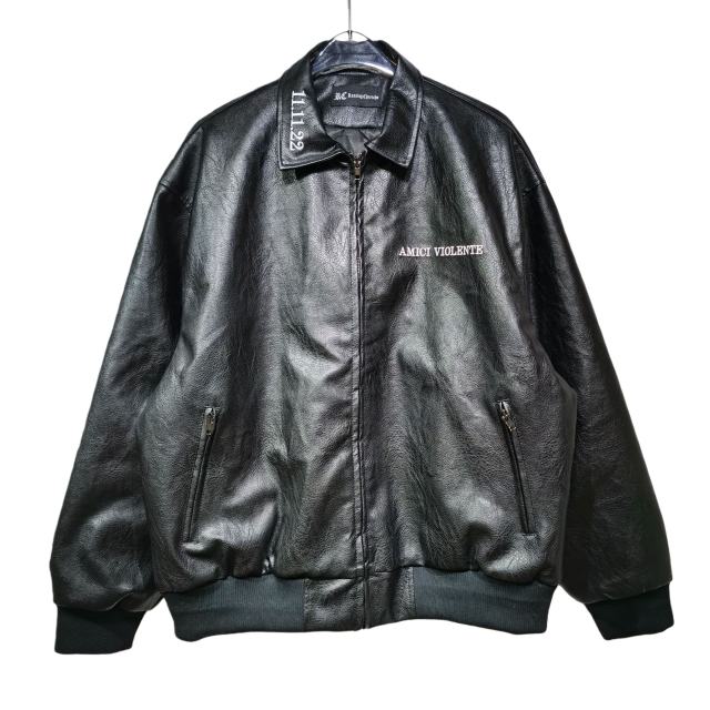 Drake VAVA Same Motorcycle Leather Jacket 28630924