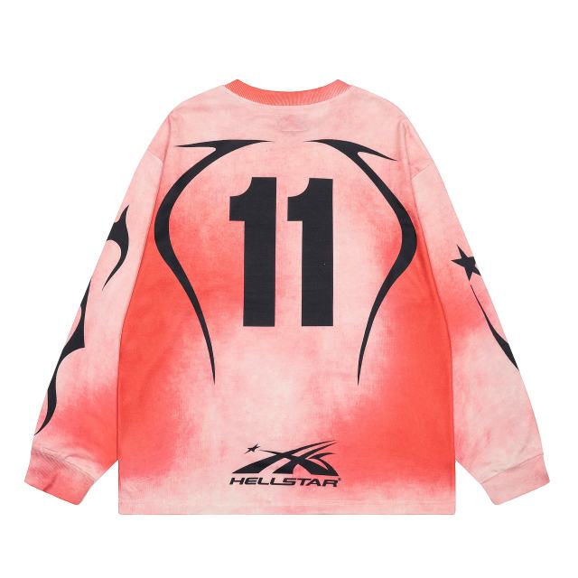 Digital Print Washed Version Long Sleeve T-Shirt 2 colors 28493238