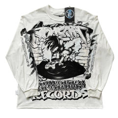 Tai Chi Symbol Print Reversible Long Sleeve T-Shirt 28596847