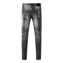 1:1 quality version Ragged Pattern Ripped Jeans 28700615