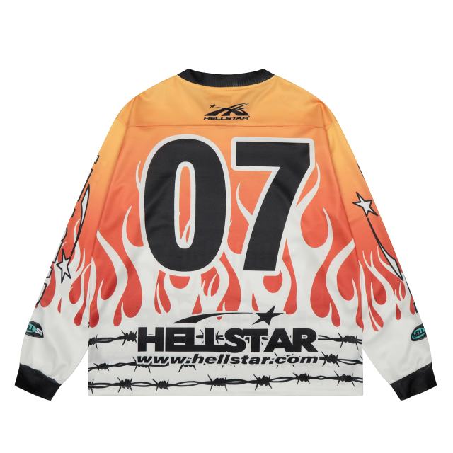 Logo URL Printed Mesh Long Sleeve T-Shirt 28531511
