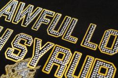 Rhinestone Letter Tank Top Print Tee 28702263