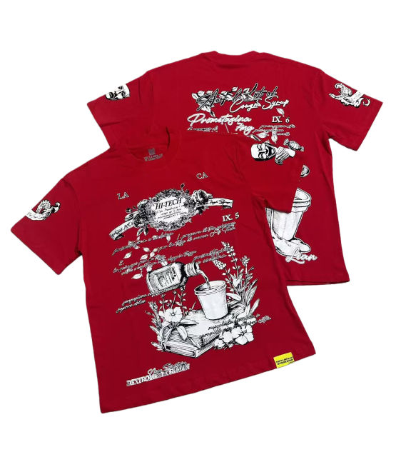 Floral Syrup Bottle Print Tee 28703122