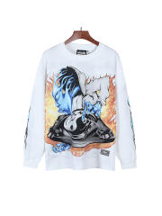 Tai Chi Symbol Print Reversible Long Sleeve T-Shirt 28596847
