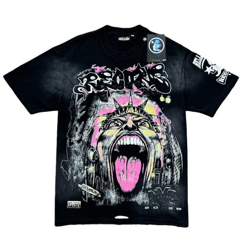 Parody Portrait Print Washed Version Distressed Tee 28559317