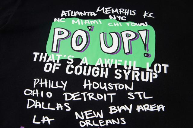 Spilled Syrup Bottle Flame Print Tee 2 colors 28703189