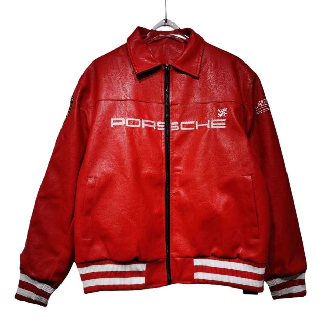 James Train Locomotive Embroidered Leather Jacket 3 colors 28630925