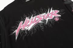 Pink Logo Black Flame Print Long Sleeve T-Shirt 2 colors 28704411