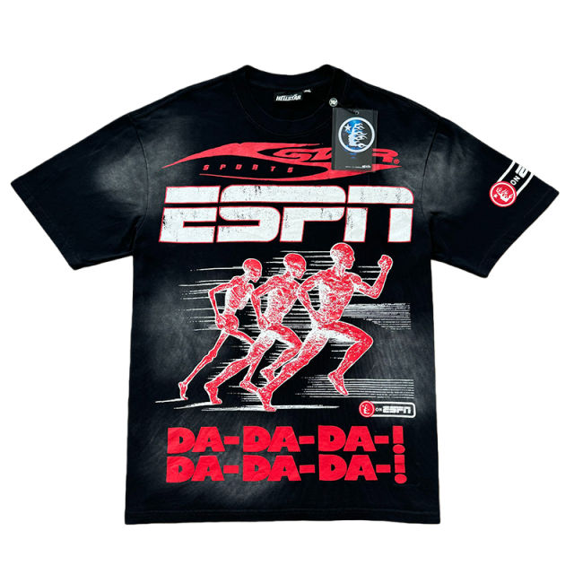 Runner's Slogan Printed Washed Version Tee 28531542