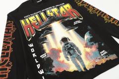 Spacecraft Astronaut Print Long Sleeve T-Shirt 28704412
