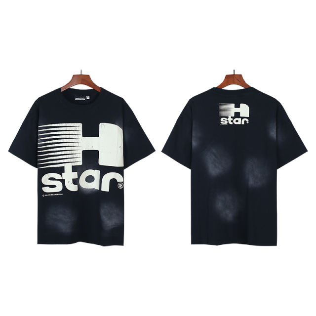 Large H Letter Logo Print Washed Version Tee 28690399