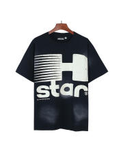 Large H Letter Logo Print Washed Version Tee 28690399