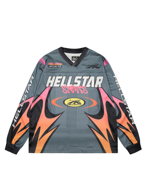 Sports Alphabet Print Mesh Long Sleeve T-Shirt 28531522