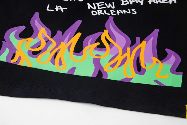 Spilled Syrup Bottle Flame Print Tee 2 colors 28703189