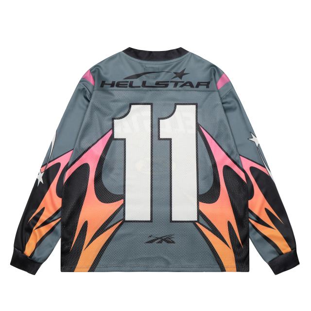 Sports Alphabet Print Mesh Long Sleeve T-Shirt 28531522