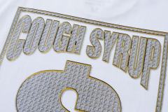 Rhinestone Letter Back Dollar Sign Print Tee 28702266