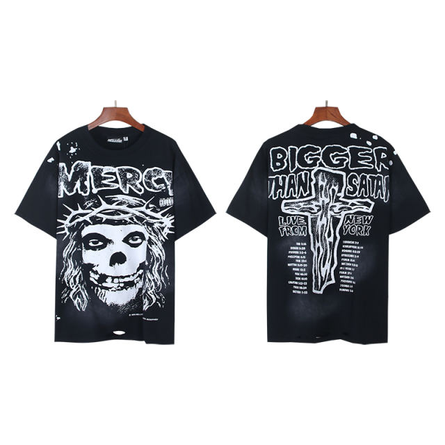 Portrait Print Washed Version Distressed Tee 28653727