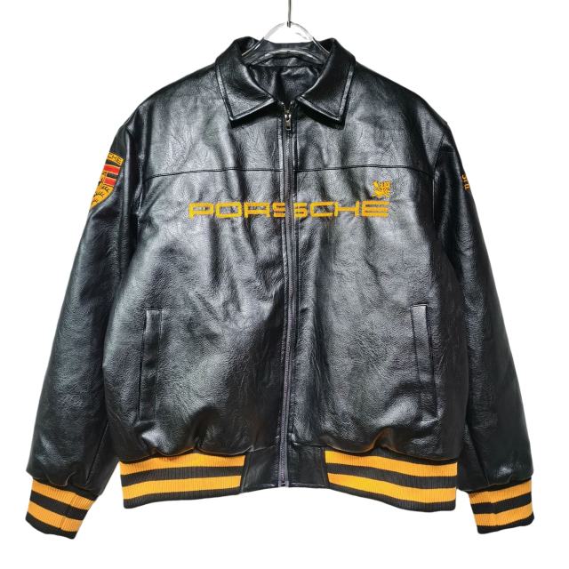 James Train Locomotive Embroidered Leather Jacket 3 colors 28630925
