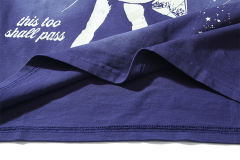 Rain-Soaked Little Girl Print Washed Version Tee 28704430