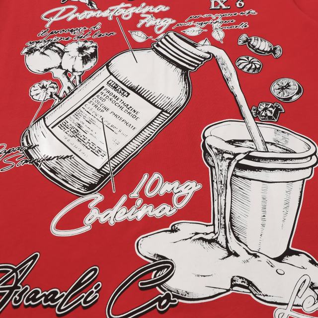 Floral Syrup Bottle Print Tee 28703122