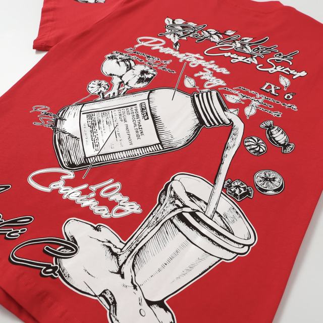 Floral Syrup Bottle Print Tee 28703122