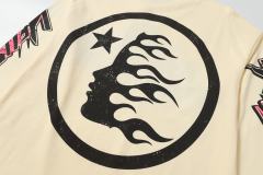 Pink Logo Black Flame Print Long Sleeve T-Shirt 2 colors 28704411