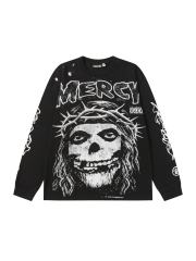 Thorn Flower Ring Saint Print Long Sleeve T-Shirt 2 colors 28704407
