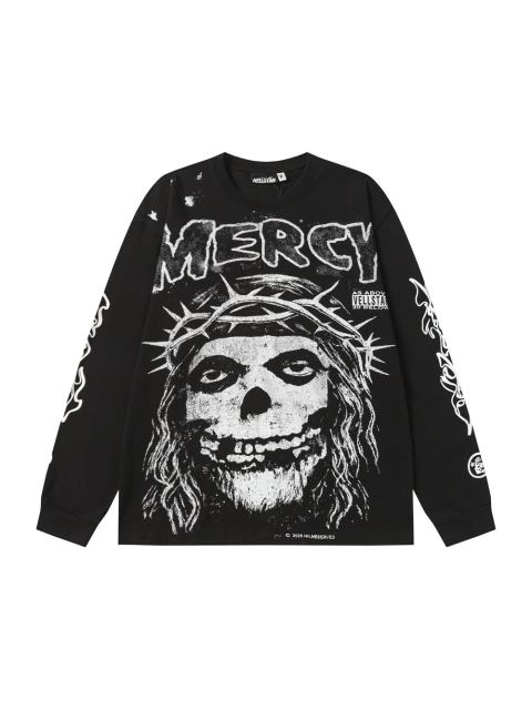 Thorn Flower Ring Saint Print Long Sleeve T-Shirt 2 colors 28704407