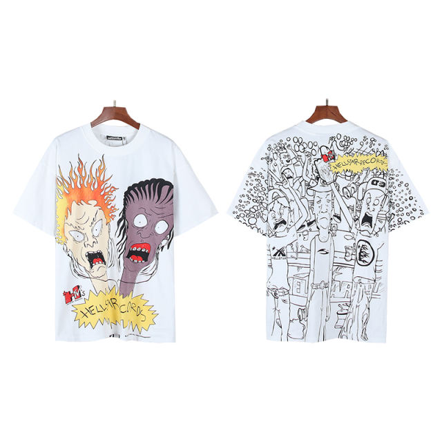 Cartoon-Style Print Tee 28602404