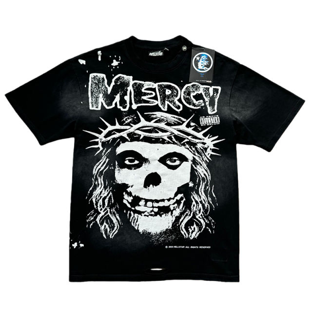 Portrait Print Washed Version Distressed Tee 28653727