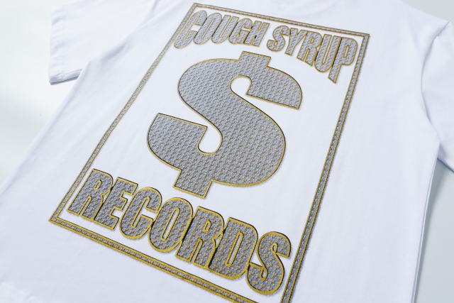Rhinestone Letter Back Dollar Sign Print Tee 28702266