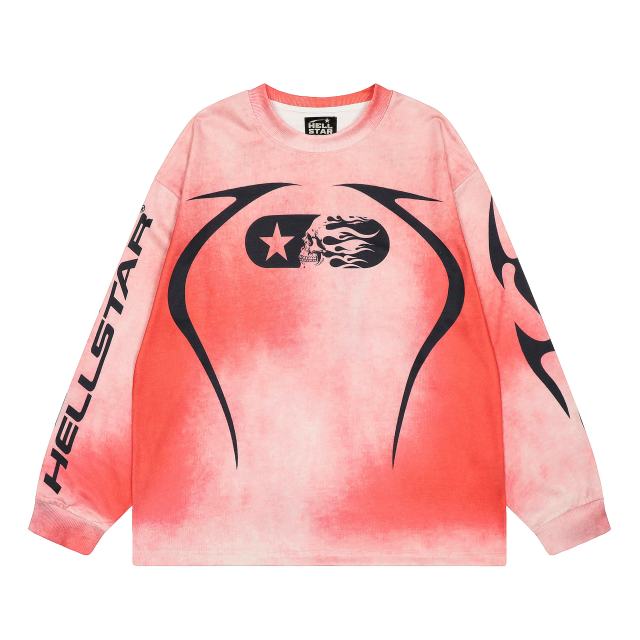 Digital Print Washed Version Long Sleeve T-Shirt 2 colors 28493238