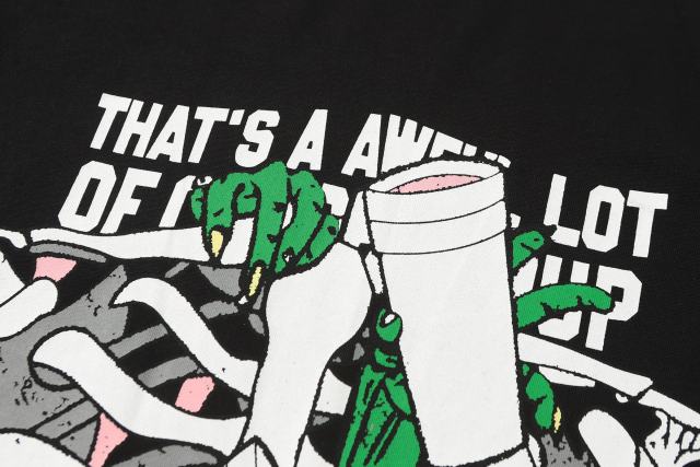 Green Monster Skeleton Print Tee 28694037