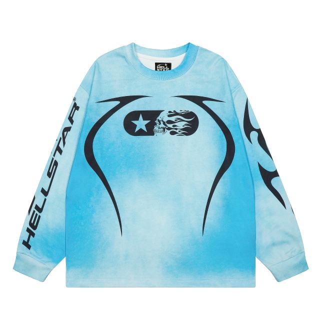 Digital Print Washed Version Long Sleeve T-Shirt 2 colors 28493238