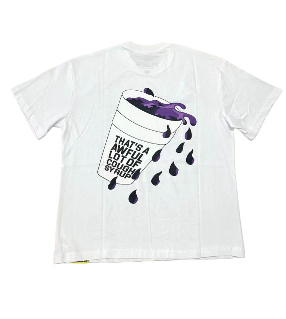 Spilled Syrup Bottle Flame Print Tee 2 colors 28703189