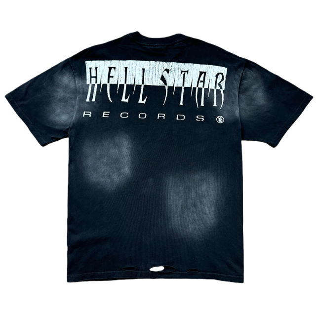 Character Print Washed Version Reversible Distressed Tee 28596852