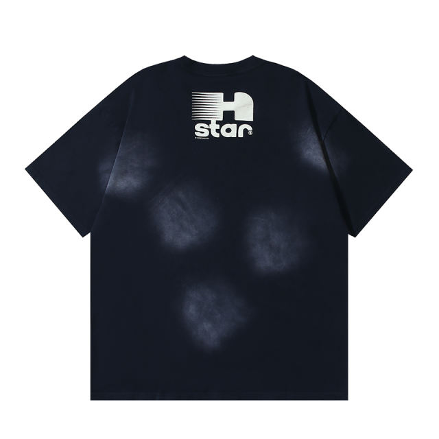 Large H Letter Logo Print Washed Version Tee 28690399