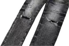 1:1 quality version Ragged Pattern Ripped Jeans 28700615
