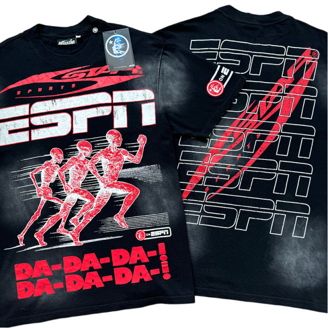 Runner's Slogan Printed Washed Version Tee 28531542