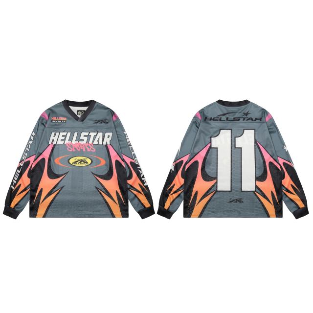 Sports Alphabet Print Mesh Long Sleeve T-Shirt 28531522