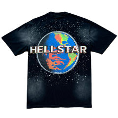 Earth Logo Ink-Splash Print Washed Version Tee 28515051